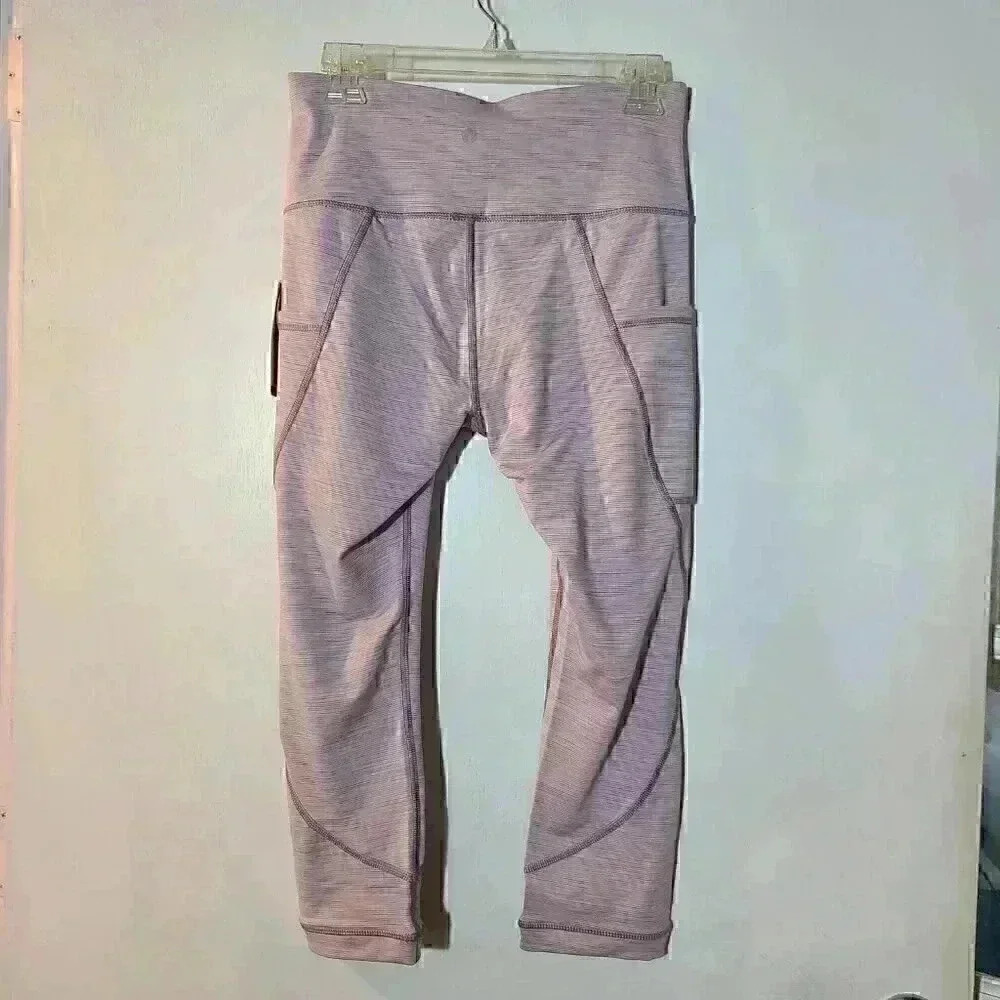 Apana 3/4 length Leggings Lavender NWT Size M - Picture 6 of 6